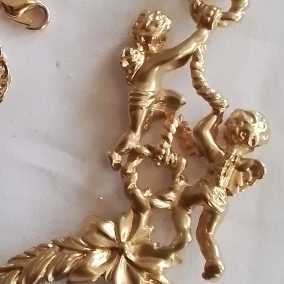 Vintage Signed Avon Cherubic Magnifying Glass - Picture 4 of 7